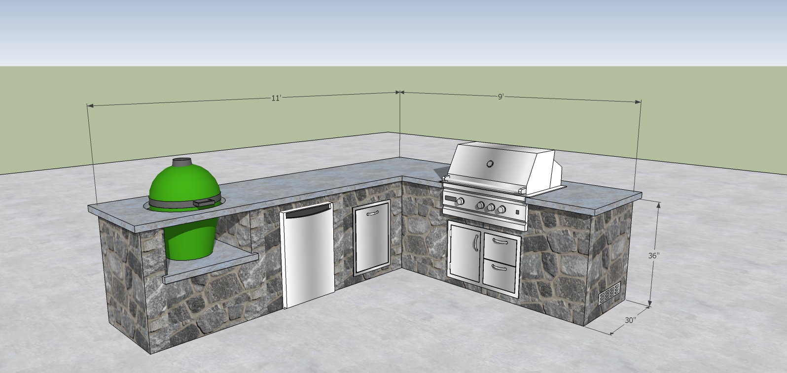 Custom Outdoor Kitchen