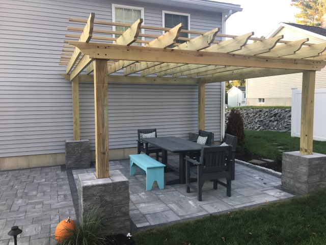 Cambridge 3pc Ledgestone Pavers. Maytrx Column Kit. 